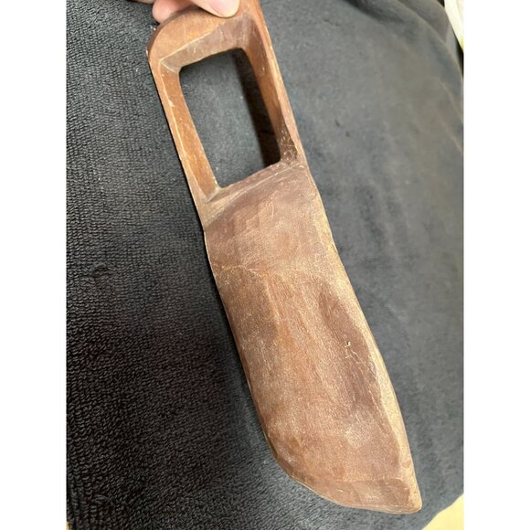 Handcrafted Vintage Wooden Scoop With Handle Primitive Farmhouse - Picture 2 of 7